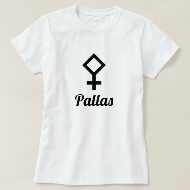 ⚴ symbol för asteroide Pallas T-shirt (Design framsida)