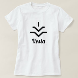 ⚶ symbol för asteroide Vesta Tee