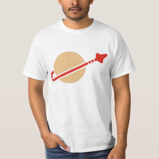 Symbol för astronaut för utrymme för t shirt (Framsida)