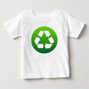 Symbol för återanvändning av grönt t shirt