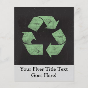 Symbol för Återvinna av vintage Grunge Flygblad