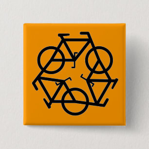 Symbol för återvinnacykellogotyp knapp