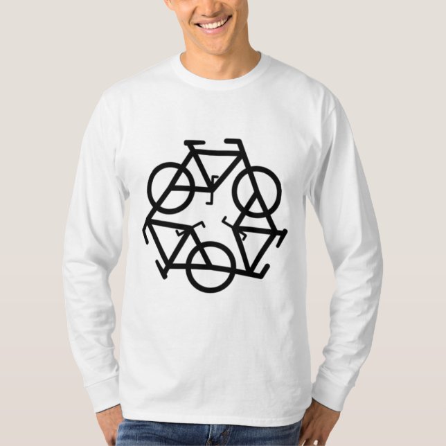Symbol för återvinnacykellogotyp t-shirt (Framsida)