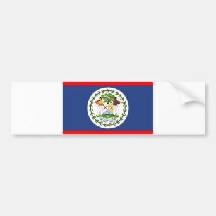 Symbol för Belize flaggaland Bildekal
