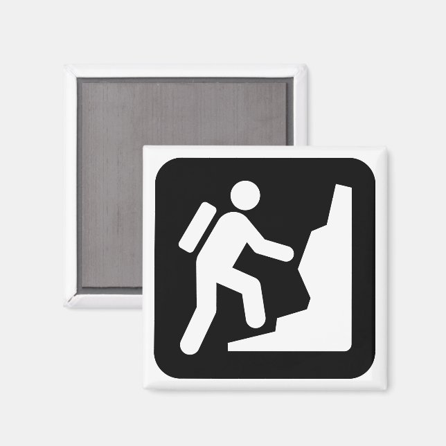 Symbol för bergstecken magnet (Front/Back)