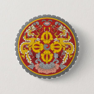 Symbol för Bhutan officiellt vapensköldheraldik Knapp