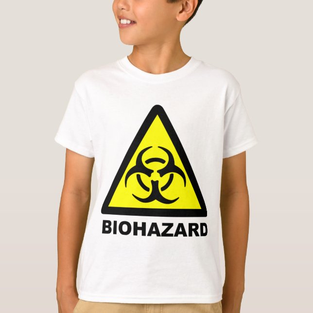Symbol för biofara t-shirt (Framsida)