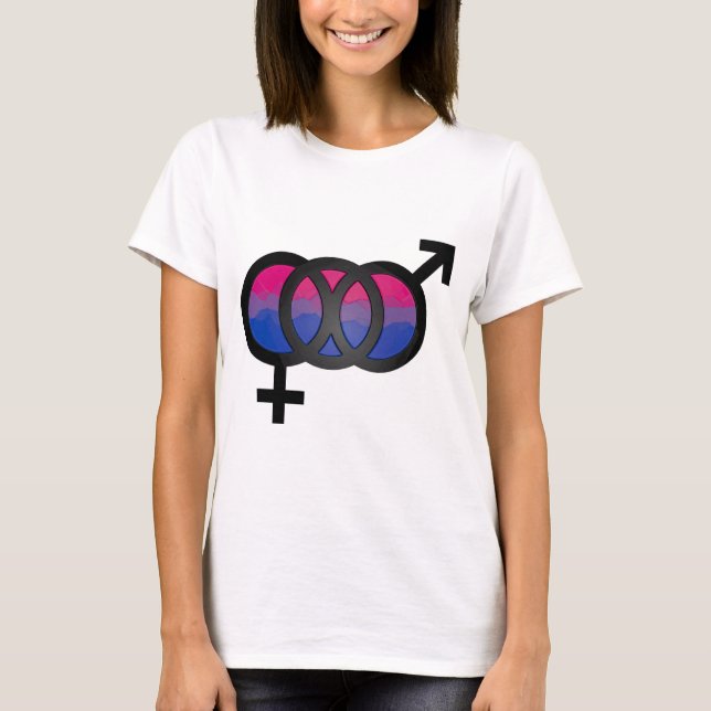 symbol för bisexuell person 3D Tee Shirt (Framsida)