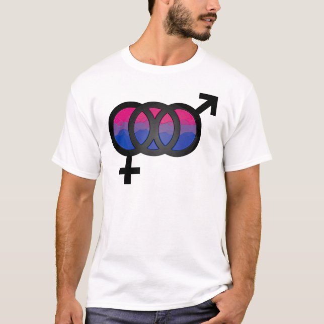 symbol för bisexuell person 3D Tröja (Framsida)