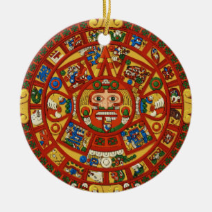 Symbol för borgmästare i Aztec Julgransprydnad Keramik