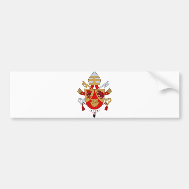 Symbol för BXVI-Pope Jacka Emblem Heraldik Bildekal (Framsidan)