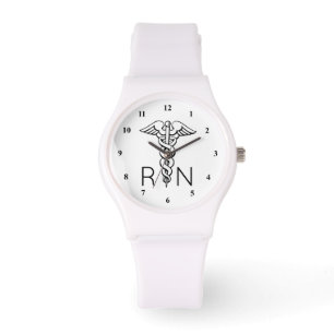 Symbol för Caduceus för RN-legitimerad Armbandsur