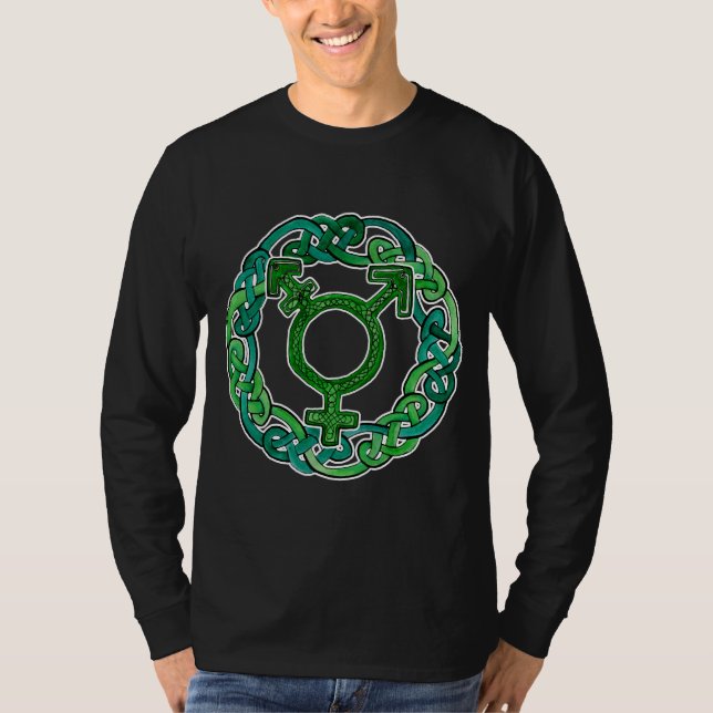Symbol för CelticKnotwork Transgender Tee Shirt (Framsida)