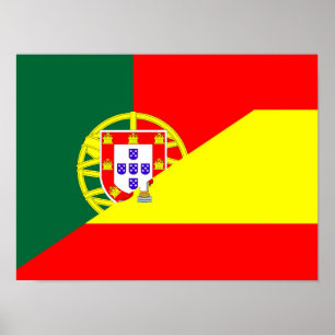 Symbol för den portugisiska grannen land, halva fl poster