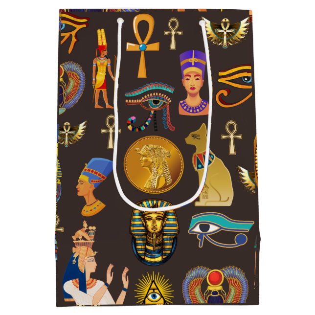 Symbol för det antika egyptiska Hieroglyphic Mönst (Baksidan)