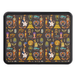 Symbol för det antika egyptiska Hieroglyphic Mönst Dragkroksskydd