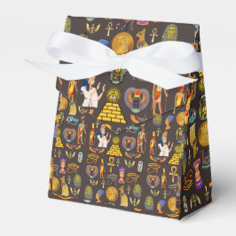 Symbol för det antika egyptiska Hieroglyphic Mönst Presentaskar