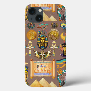 Symbol för det egyptiska antika Hieroglyphic Mönst
