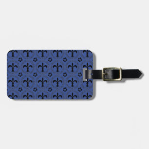 Symbol för distinktion: Fleur-de-lis på Blue Patte Bagagebricka