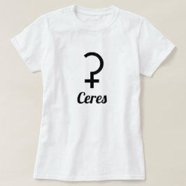 ⚳ symbol för dvärgplaneten Ceres Tee