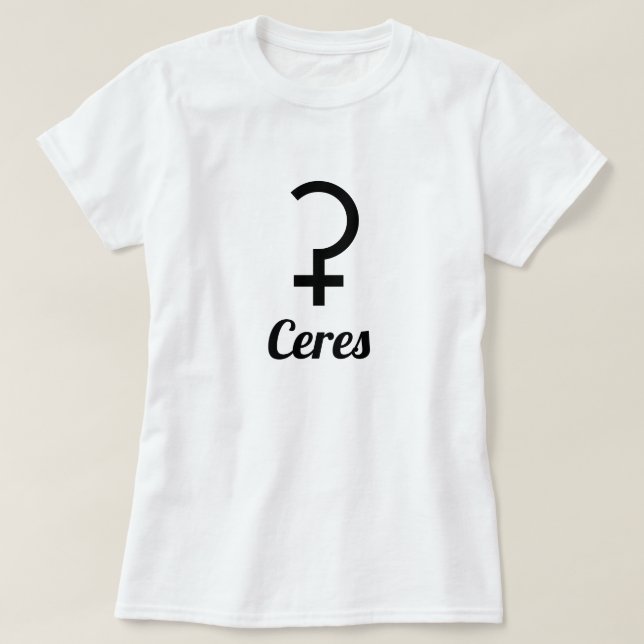 ⚳ symbol för dvärgplaneten Ceres Tee (Design framsida)