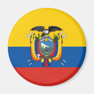 Symbol för Ecuador landflagga long Magnet