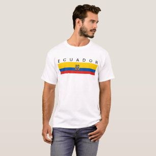 Symbol för Ecuador landflagga long Tee