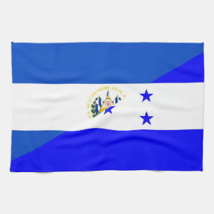 symbol för El Salvador honduras halvt flaggaland Kökshandduk