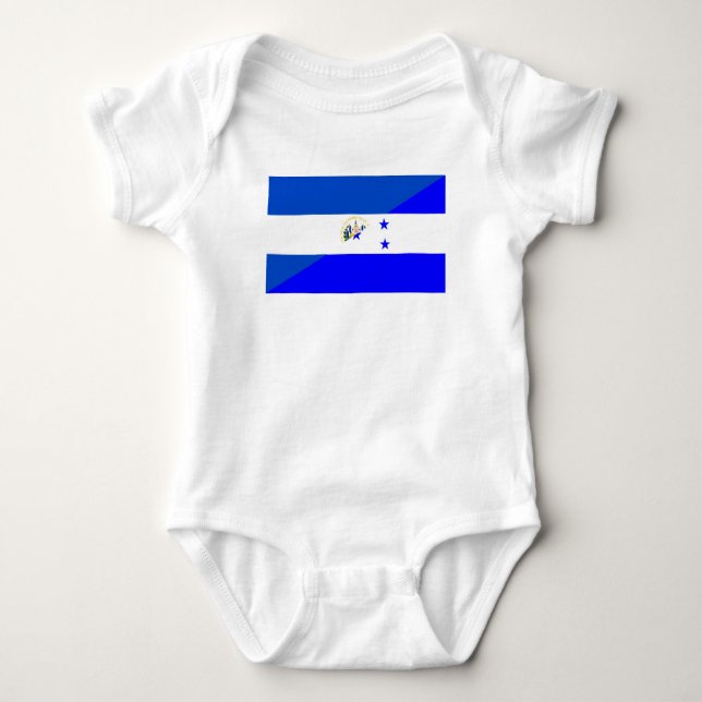 symbol för El Salvador honduras halvt flaggaland T-shirt (Framsida)