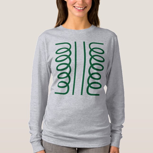 Symbol för elektrisk transformator t-shirt (Framsida)