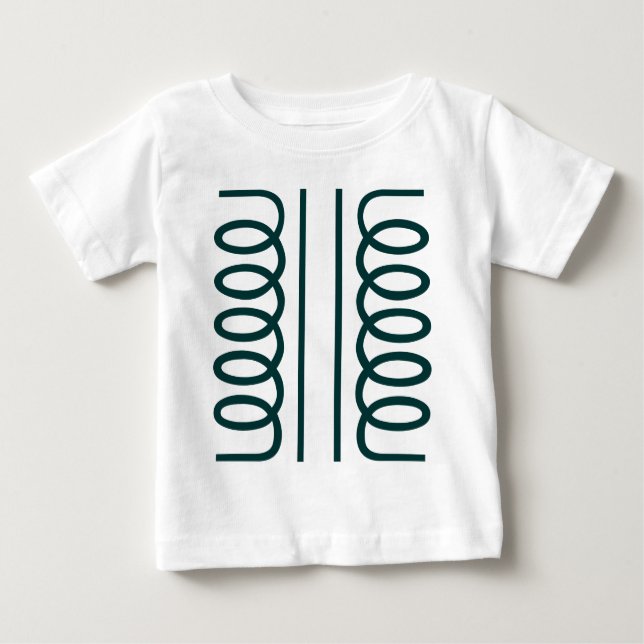 Symbol för elektrisk transformator tee shirt (Framsida)