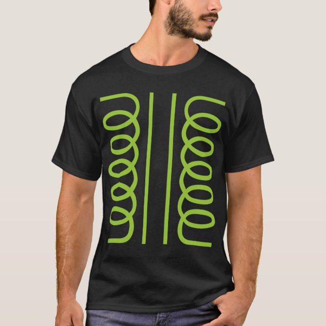 Symbol för elektrisk transformator tee shirt (Framsida)