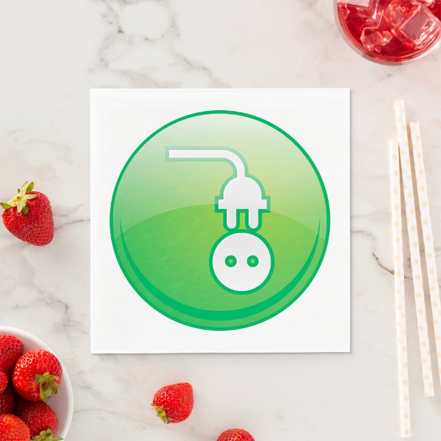 Symbol för elektriska stickproppar pappersservett (Skapare uppladdad)