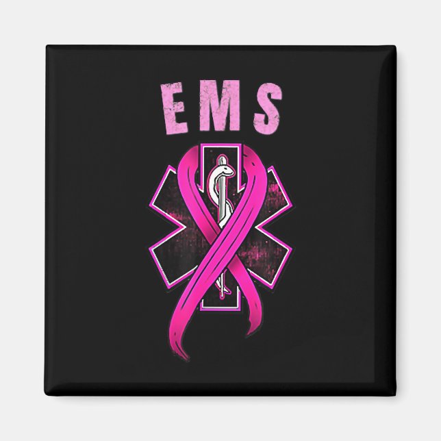 Symbol för en ren Rosa för bröstcancermedvetenhet Magnet (Framsidan)