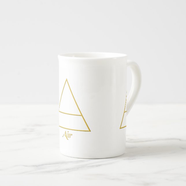 Symbol för Falln Pagan Luft Inslag Benporslin Mugg (Framsida höger)