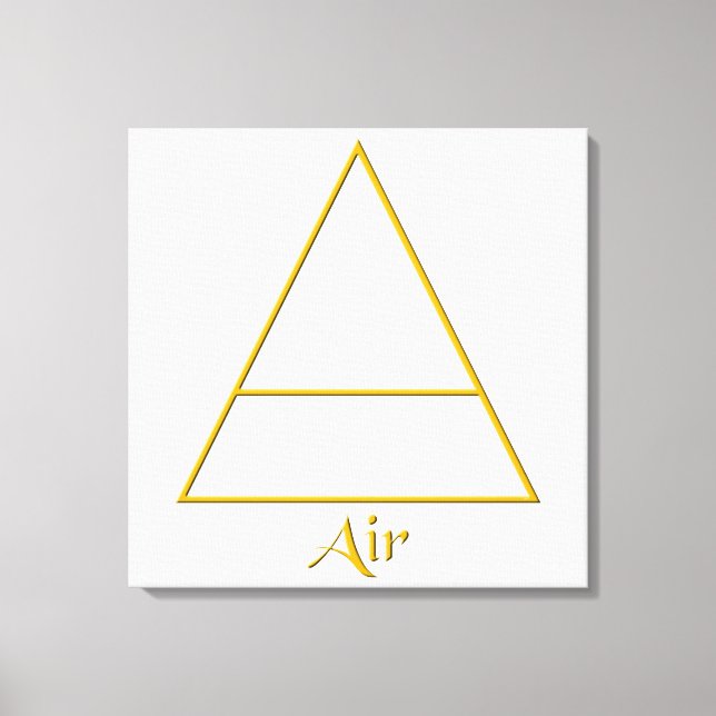 Symbol för Falln Pagan Luft Inslag Canvastryck (Framsida)