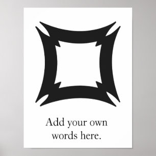 Symbol för FIHANKRA Adinkra av säkerhet och Poster