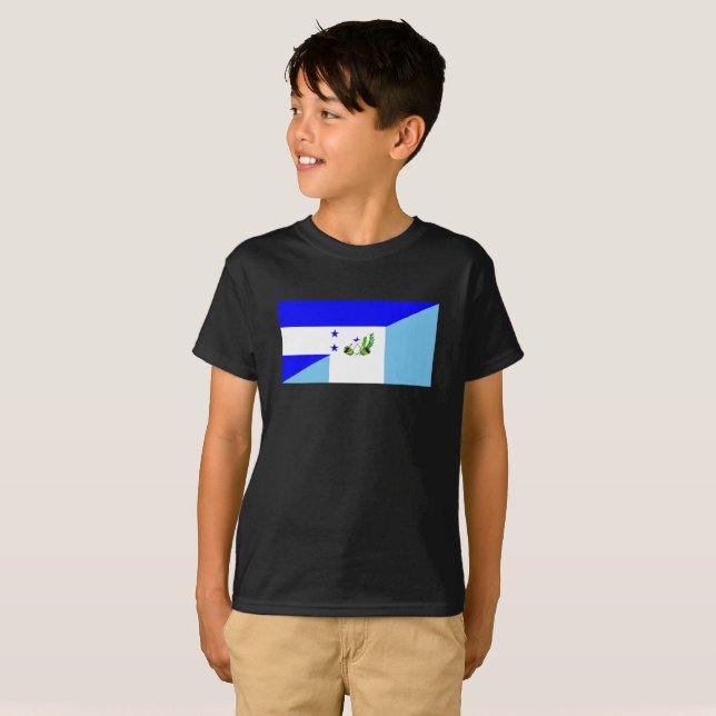 symbol för flagga för honduras guatemala land t shirt (Hel framsida)