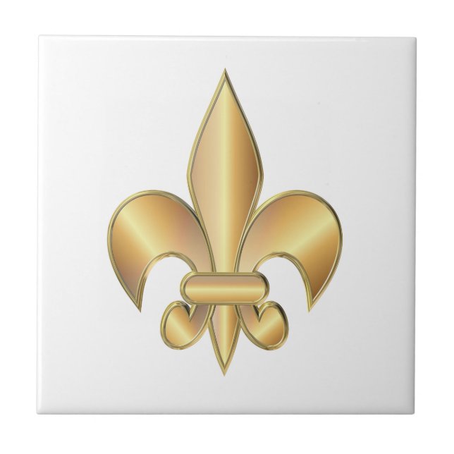 Symbol för Fleur de Lis Kakelplatta (Framsidan)