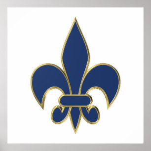Symbol för Fleur de Lis Poster