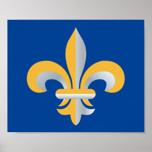 Symbol för Fleur de Lis Poster