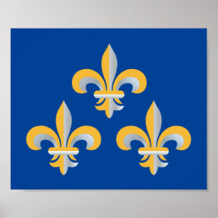 Symbol för Fleur de Lis Poster