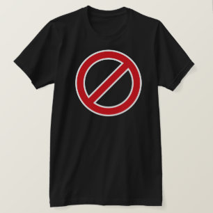 Symbol för förbud Sign/No T-shirt