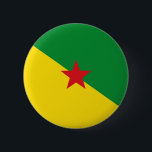 Symbol för fransk guiana land flagga knapp<br><div class="desc">Symbol för fransk guiana land flagga</div>