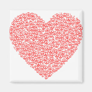 symbol för fred kärlek magnet