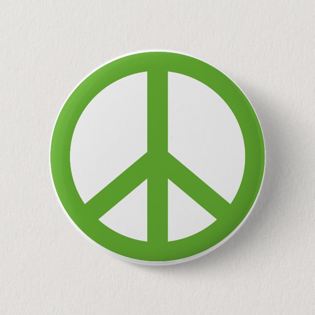 Symbol för Fredsteckenet grönt Knapp (Framsida)
