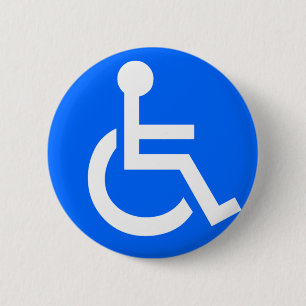 Symbol för funktionsnedsättning knapp