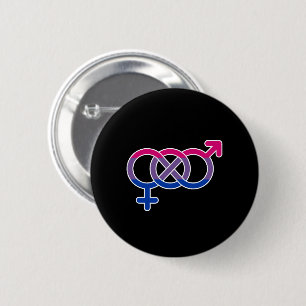Symbol för Gender av bisexualitet Knapp
