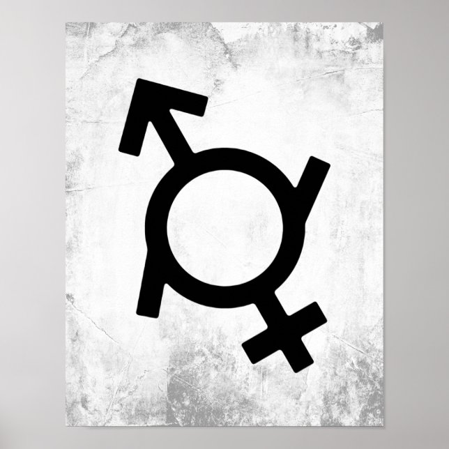 Symbol för genderfluid Gender Poster (Framsidan)
