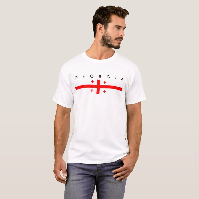 symbol för georgia landflagga t-shirt (Hel framsida)